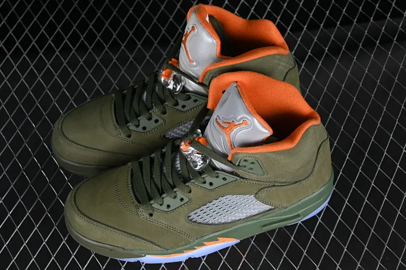 All categories Air Jordan Jordan series basketball shoes Air Jordan 5 Air Jordan 5 Retro "Olive" AJ5 Joe 5 olive green DD0587-308